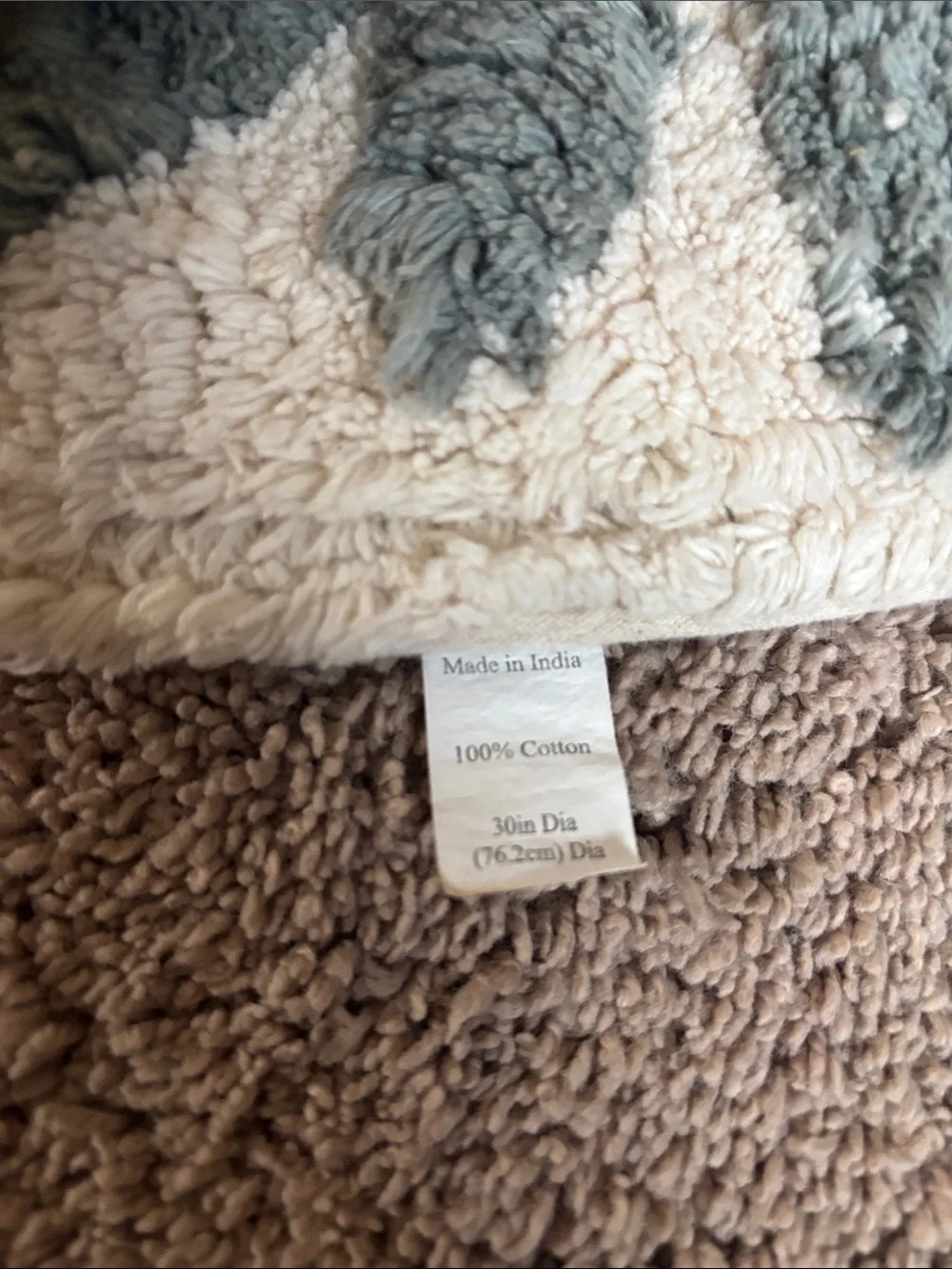 Round Floral 'Fresh & So Clean' Accent Rug - Cream with Pink, Yellow & Green